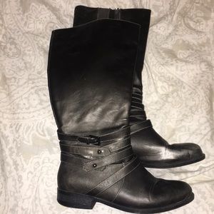 Maurice's knee high boots.